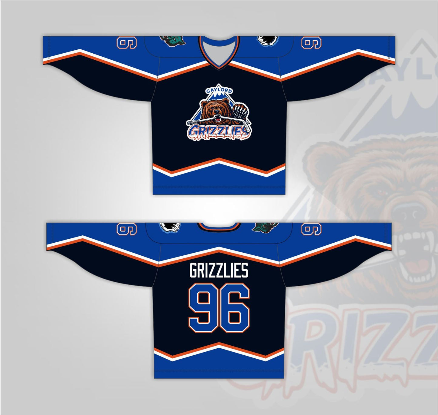 Grizzles Replica Hockey Jersey (Throwback)