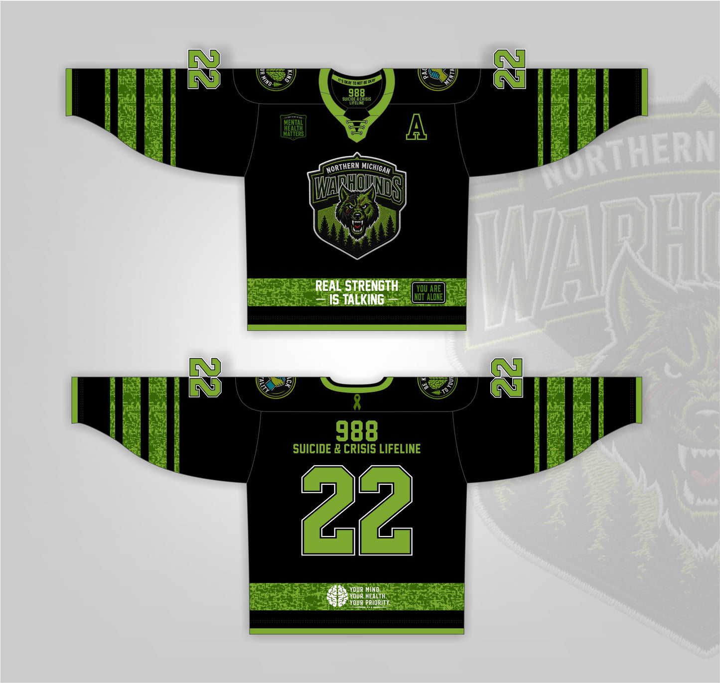 Mental Health Awareness Replica Hockey Jersey