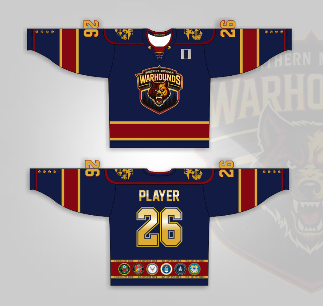 Warhounds Marine Corps Replica Hockey Jersey