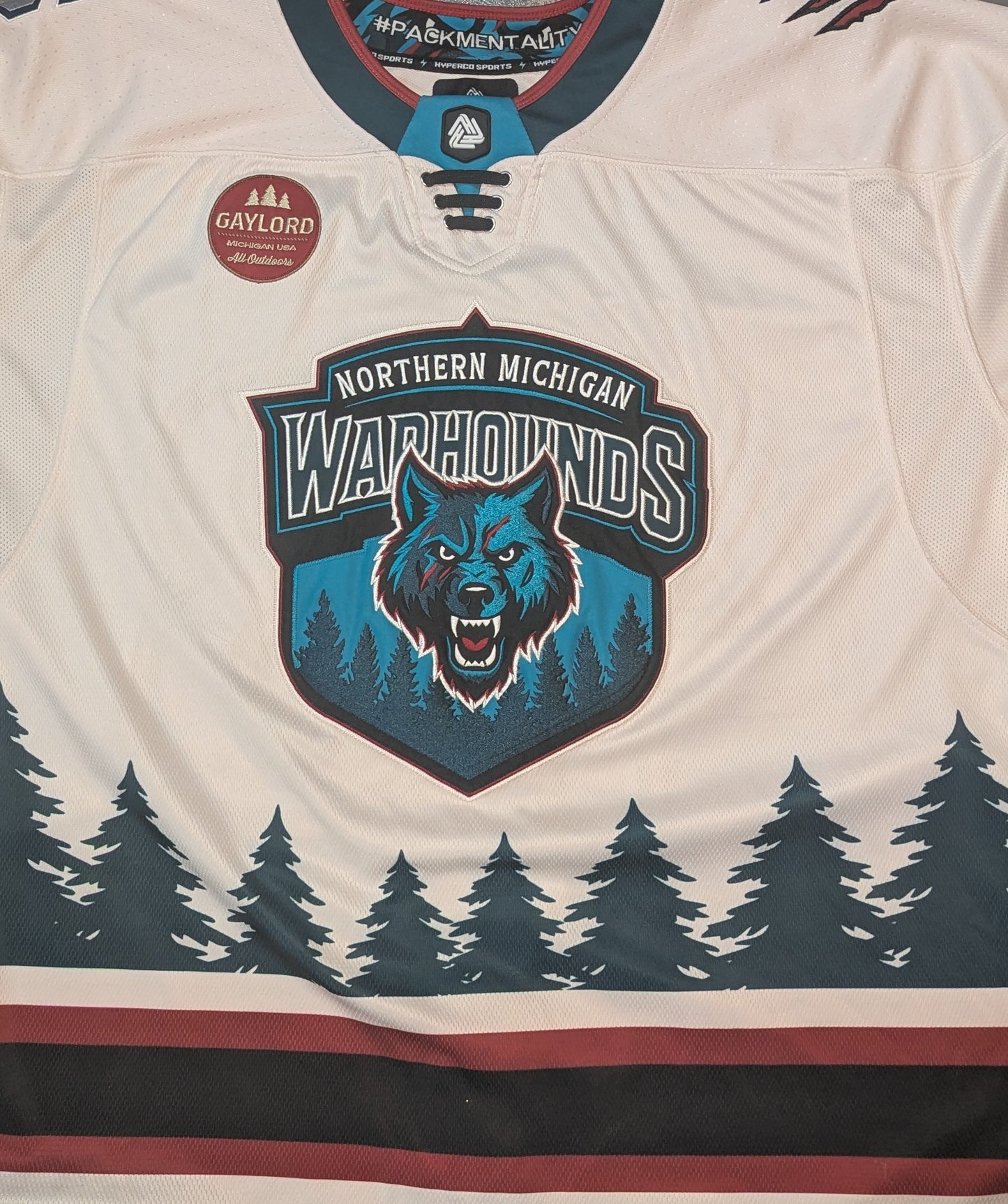Warhounds Game Used Fully Stitched Cream Jersey